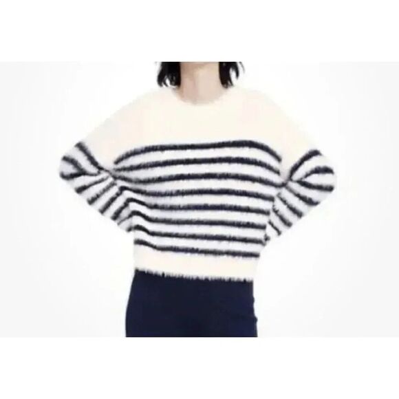 La Ligne Sweaters - La Ligne for Target NWT Women’s Striped‎ Fluffy Sweater Size 4X